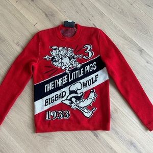 gucci wool sweater Wool Xs Women Unisex Little Pigs.